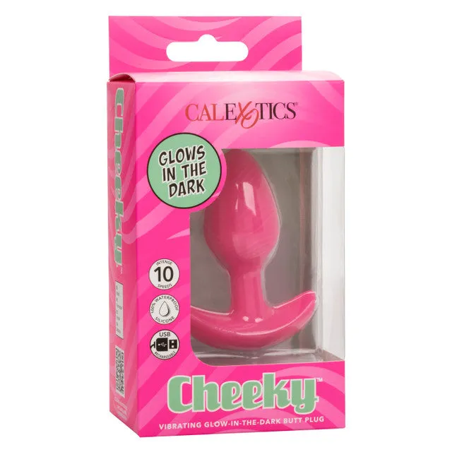 Calexotics Anal Cheeky Vibrating GlowInTheDark Butt Plug