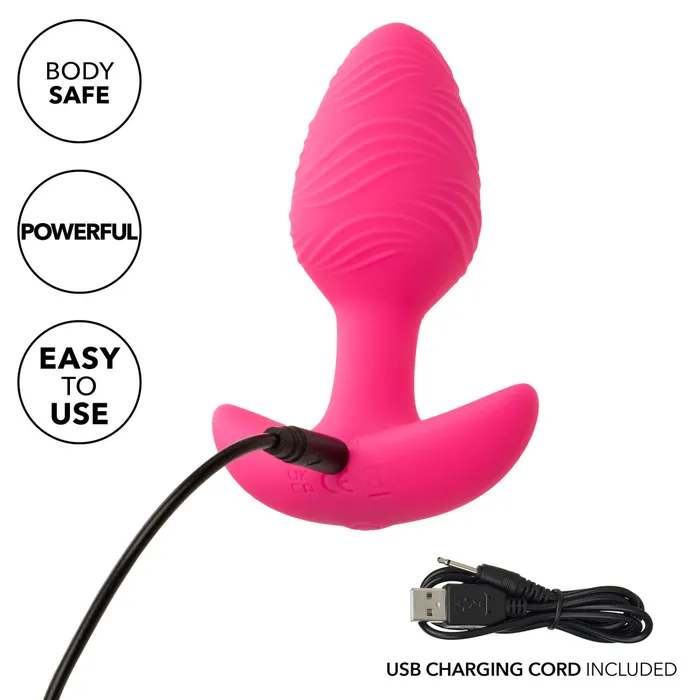 Calexotics Anal Cheeky Vibrating GlowInTheDark Butt Plug