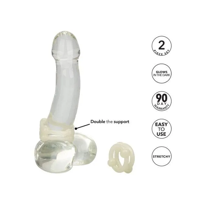 CALEXOTICS Male Sex Toys Calexotics Silicone Island Ring Double Stacker