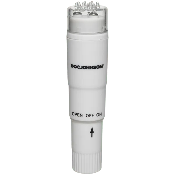 Doc Johnson White Nights Pocket Rocket Vibrator Doc Johnson Female Sex Toys