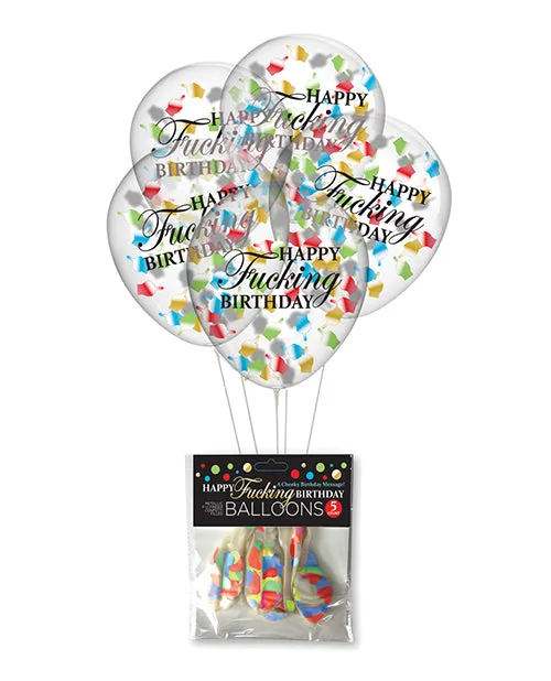 Happy Fucking Birthday Confetti Balloons Hott Products Vibrators