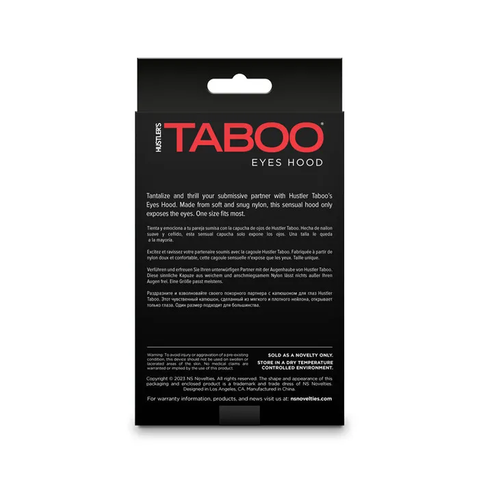 NS Novelties Vibrators Hustler Taboo Eyes Hood NS Novelties Vibrators Hustler Taboo Eyes Hood