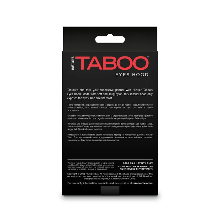 NS Novelties Vibrators Hustler Taboo Eyes Hood NS Novelties Vibrators Hustler Taboo Eyes Hood