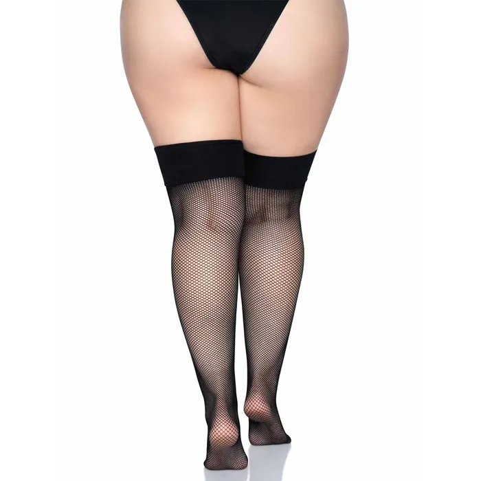 Anal Leg Avenue Lucy ComfortFit Fishnet ThighHigh Stockings Curvy Leg Avenue