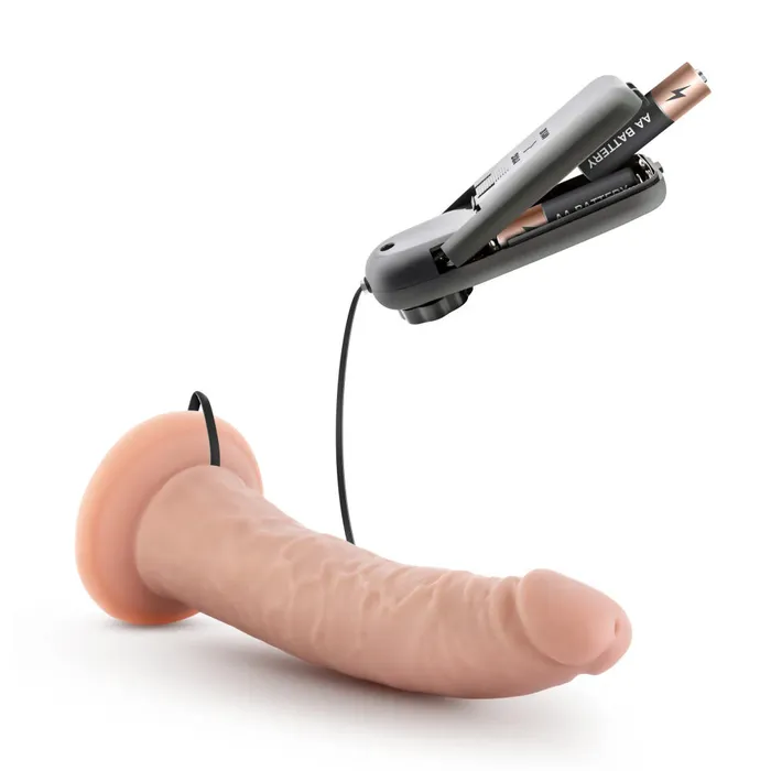 Blush Female Sex Toys Dr Skin Dr Dave Realistic 7 Vibrating PVC Dildo