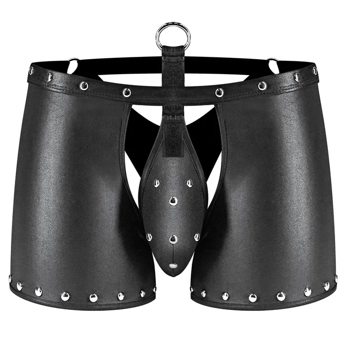 Male Power Male Sex Toys Male Power Fetish Poseidon Wet Look Crotchless Backless Chap Shorts