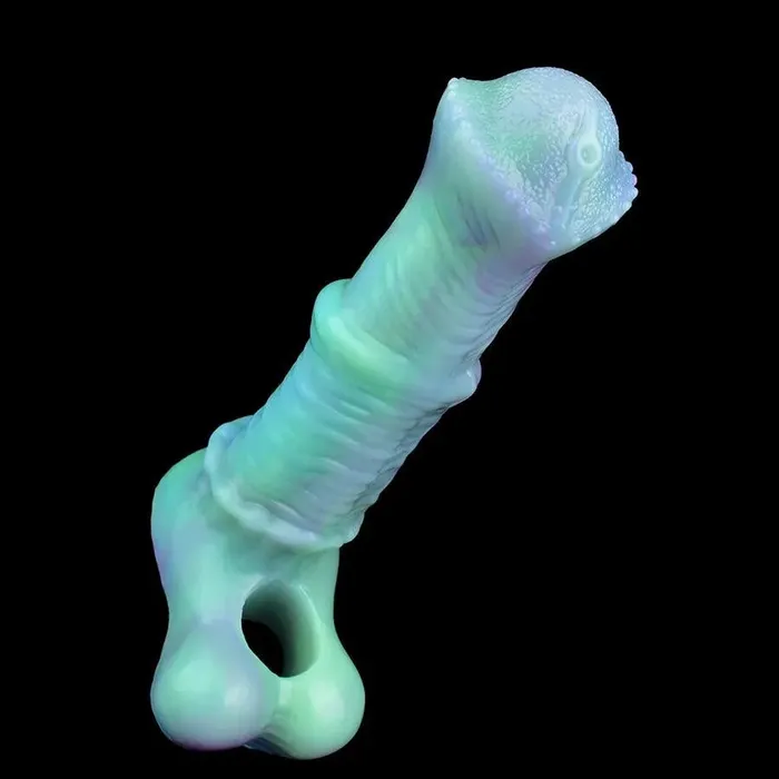 Male Sex Toys Luminous Silicone Horse Penis Extender Xinghaoya
