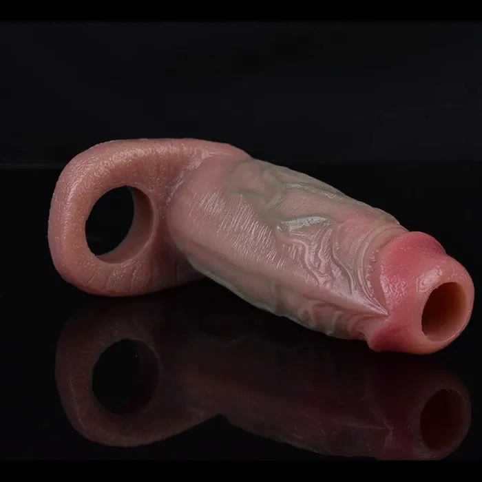 Male Sex Toys Xinghaoya Soft Silicone Dick Sleeve for Men