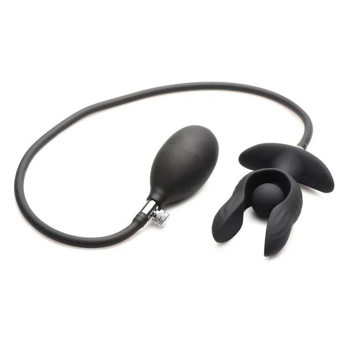 Master Series Anal Dark Pearl Inflatable Vibrating Butt Plug