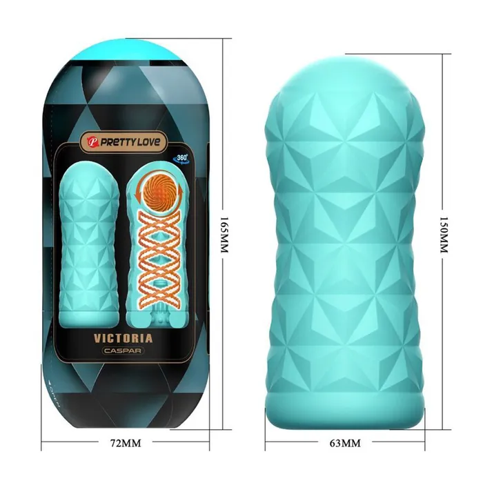 Pretty Love Caspar Rolling Tip Masturbator With Drying Case Pretty Love Male Sex Toys