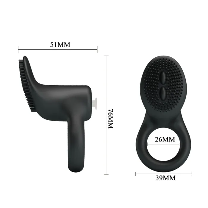 Pretty Love Cobra Vibrating Cock Ring With Clitoral Ticklers Pretty Love Couples