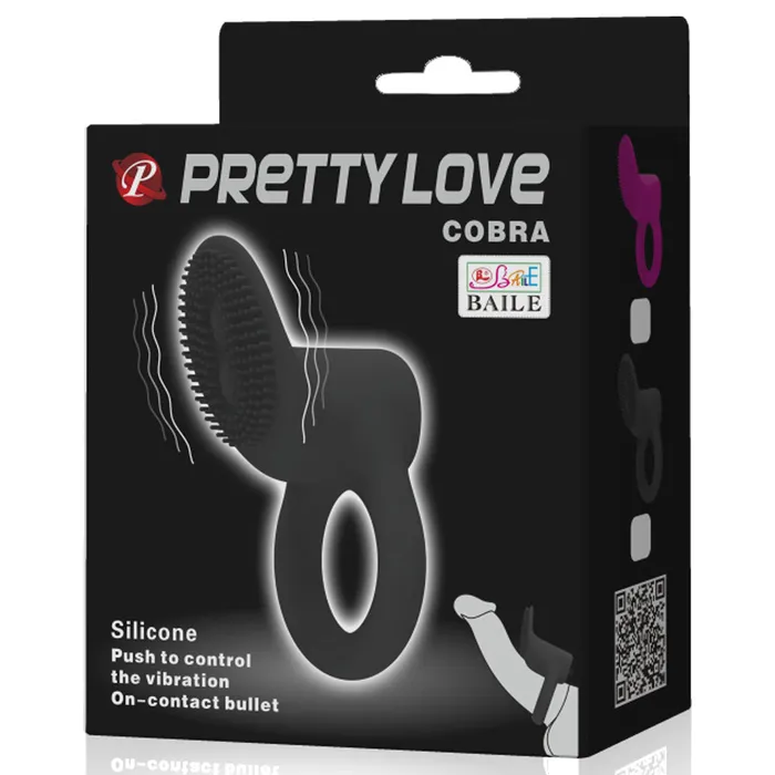 Pretty Love Cobra Vibrating Cock Ring With Clitoral Ticklers Pretty Love Couples