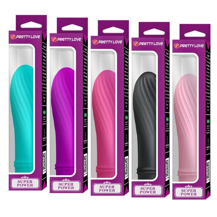 Pretty Love Female Sex Toys Pretty Love Super Power Ribbed Bullet Vibrator