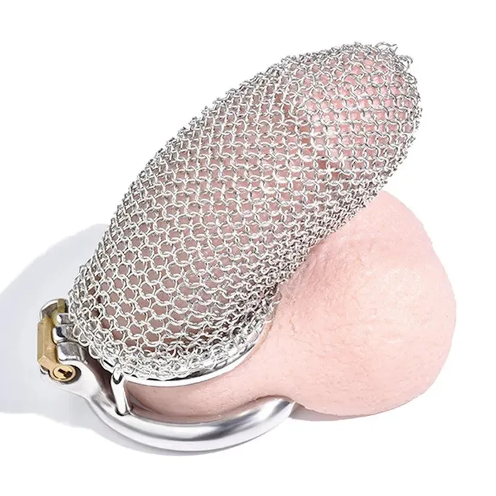 Stainless Steel Gauze Male Chastity Cage Large Xinghaoya Male Sex Toys