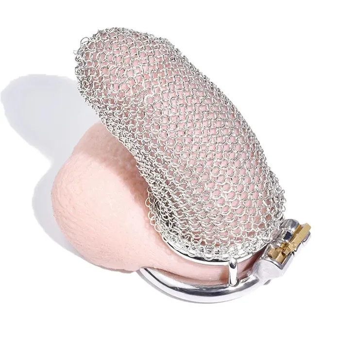 Stainless Steel Gauze Male Chastity Cage Large Xinghaoya Male Sex Toys