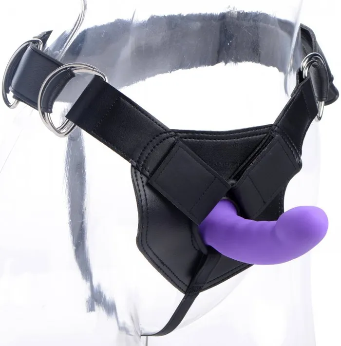 Strap U Female Sex Toys Flaunt Strap On with Purple Silicone Dildo