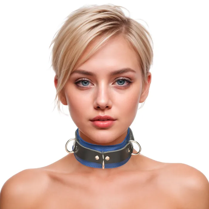 Strict Leather Anal Strict Leather BlackBlue Locking Collar