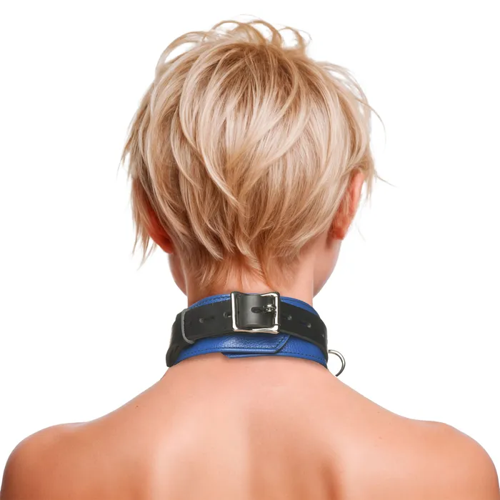 Strict Leather Anal Strict Leather BlackBlue Locking Collar