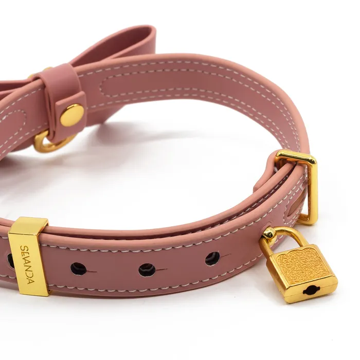 Vibrators Foshan Sevanda Lockable Bow Collar Chain Leash
