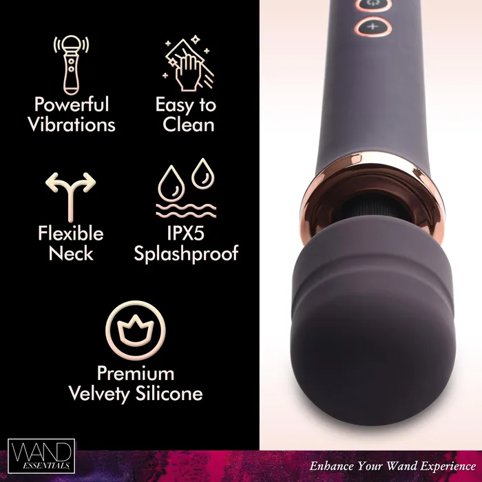 Wand Essentials Scepter 50X Silicone Wand Massager Female Sex Toys