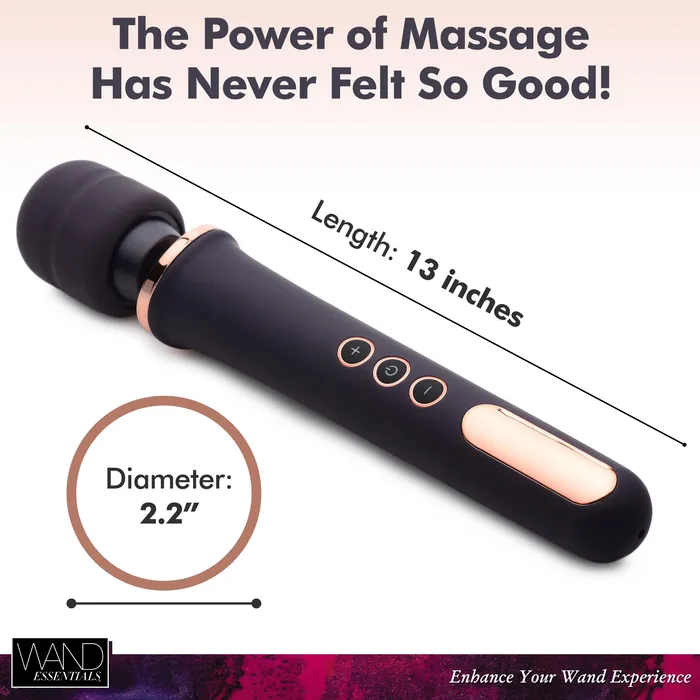 Wand Essentials Scepter 50X Silicone Wand Massager Female Sex Toys