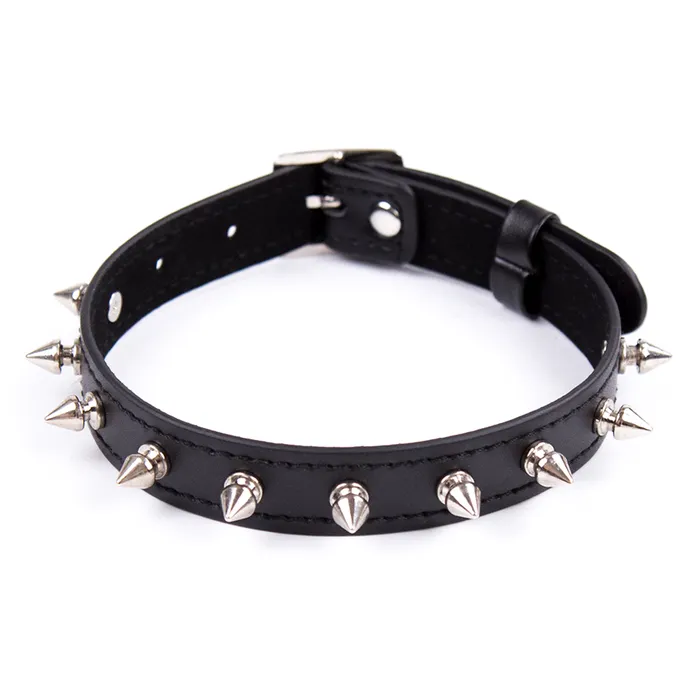 Yiwu Spiked Faux Leather Choker Yiwu Idea Leather Male Sex Toys