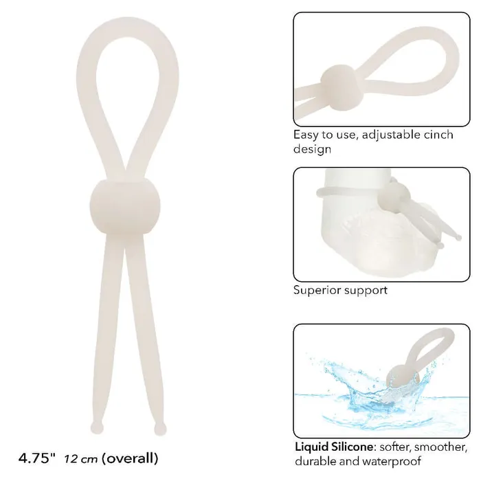Alpha Liquid Silicone Lasso Natural CalExotics Female Sex Toys Alpha Liquid Silicone Lasso Natural CalExotics Female Sex Toys
