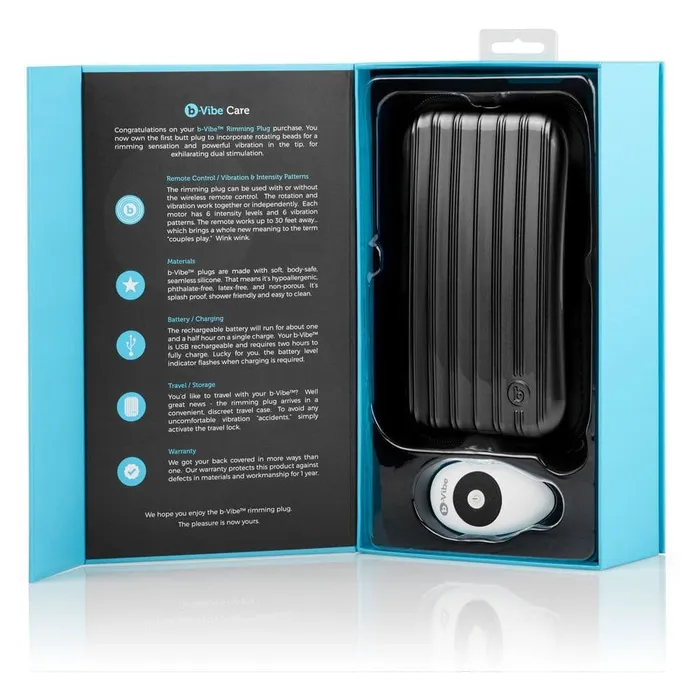 BVibe Anal bVibe Rimming Plug Black