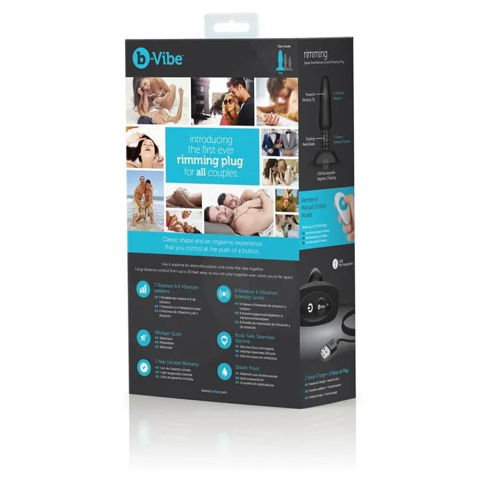 BVibe Anal bVibe Rimming Plug Black