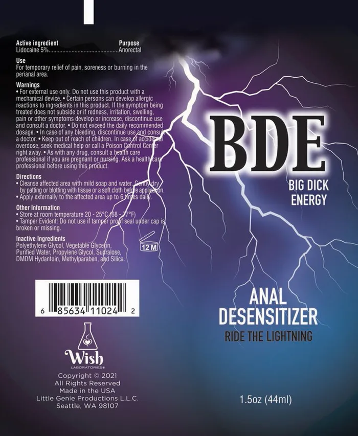 Bde Anal Desensitizer 15 Oz Little Genie Anal