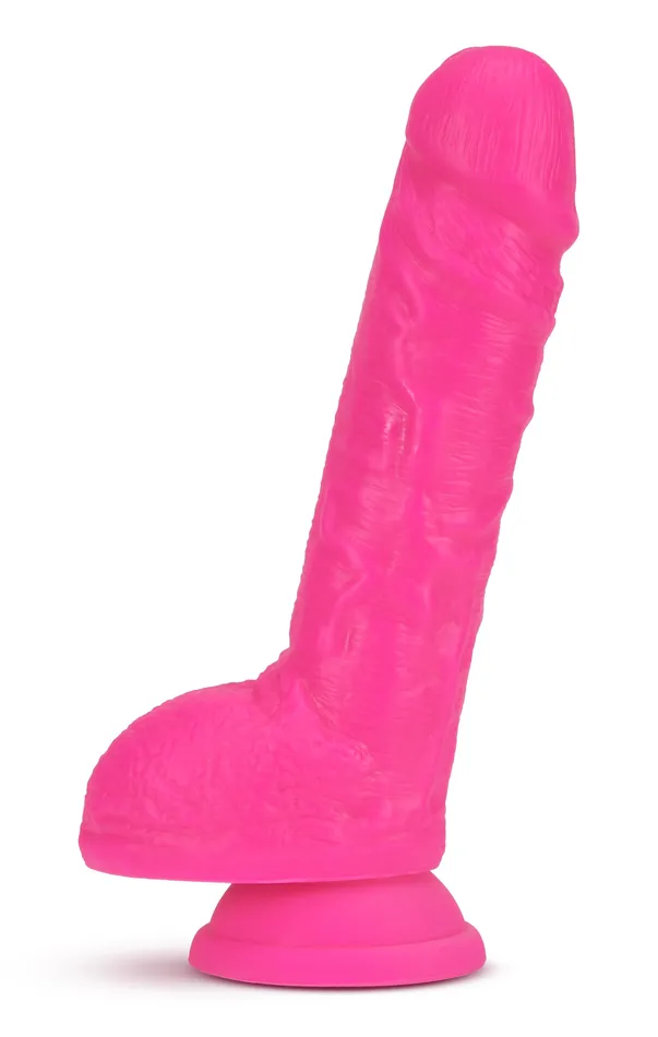 Blush Neo 9 Inch Dual Density Dildo Neon Pink Dildos