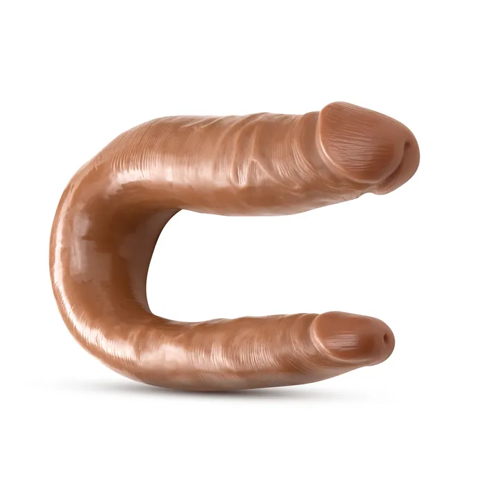 Blush Novelties Dildos Dr Skin Mini Double Dong Mocha Blush Novelties Dildos Dr Skin Mini Double Dong Mocha