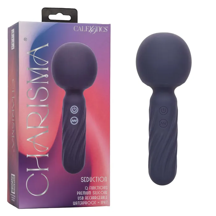 CalExotics Vibrators Charisma Seduction Compact Wand Massager Blue