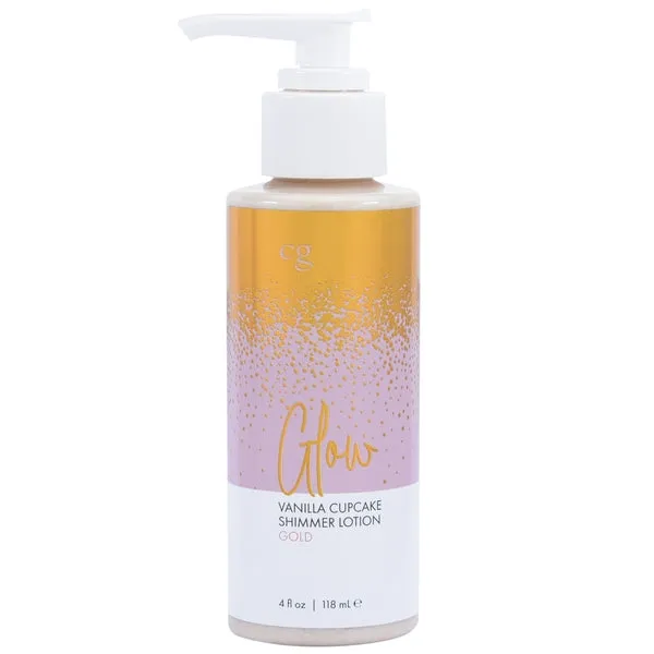 CG Vibrators GLOW Gold Shimmer Lotion Gold 4oz 118mL