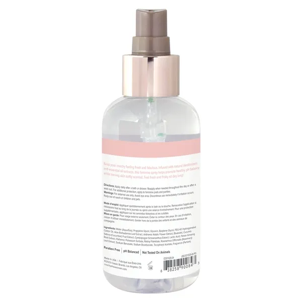 Coochy Vibrators Oh So Fine Feel Fresh Intimate Spray Peony Prowess 4oz 118mL