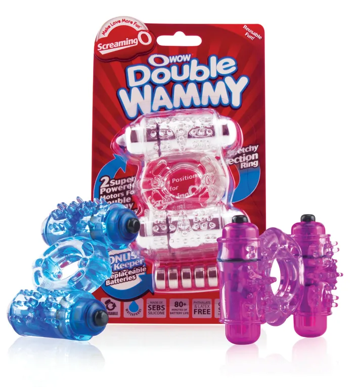 Dildos Screaming O The O Wow Double Wammy 6 Count Box Assorted Colors