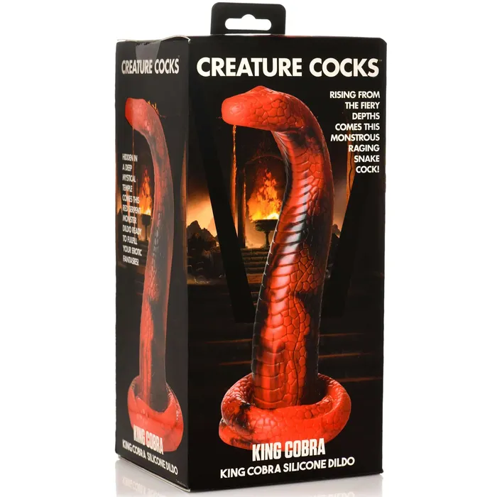 Dildos XR Brands Creature Cocks King Cobra King Cobra Silicone Dildo Red