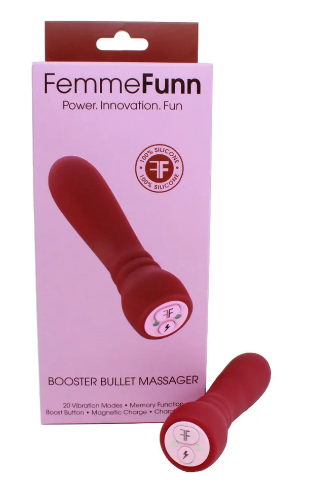 Female Sex Toys Femme Funn Booster Bullet Maroon