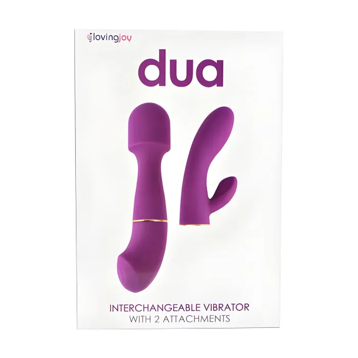 Female Sex Toys Loving Joy Loving Joy DUA Interchangeable Vibrator with 2 Attachments