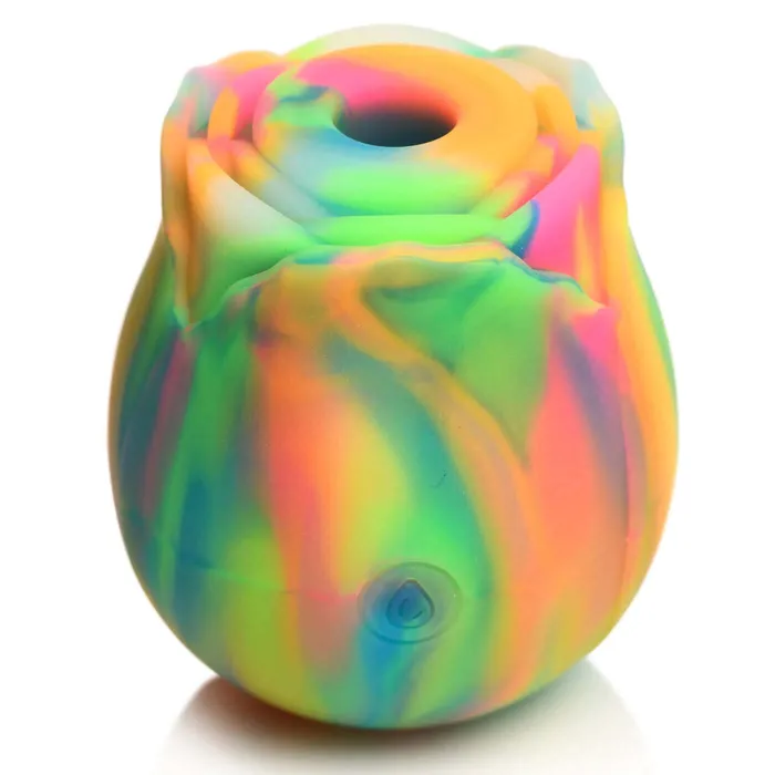 Glow Rose GlowintheDark Rose Clit Stimulator Rainbow XR Brands inmi Female Sex Toys Glow Rose GlowintheDark Rose Clit Stimulator Rainbow XR Brands inmi Female Sex Toys
