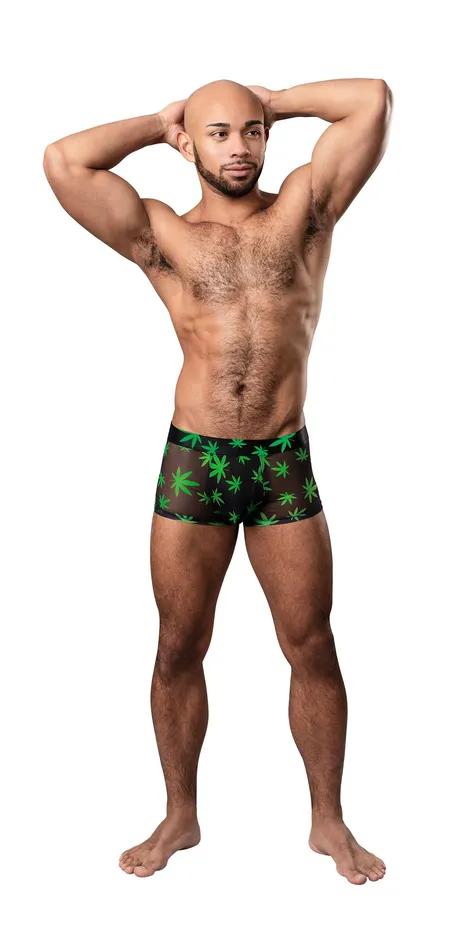 Hazy Dayz Pouch Short Large Pot Leaf Male Power Male Sex Toys