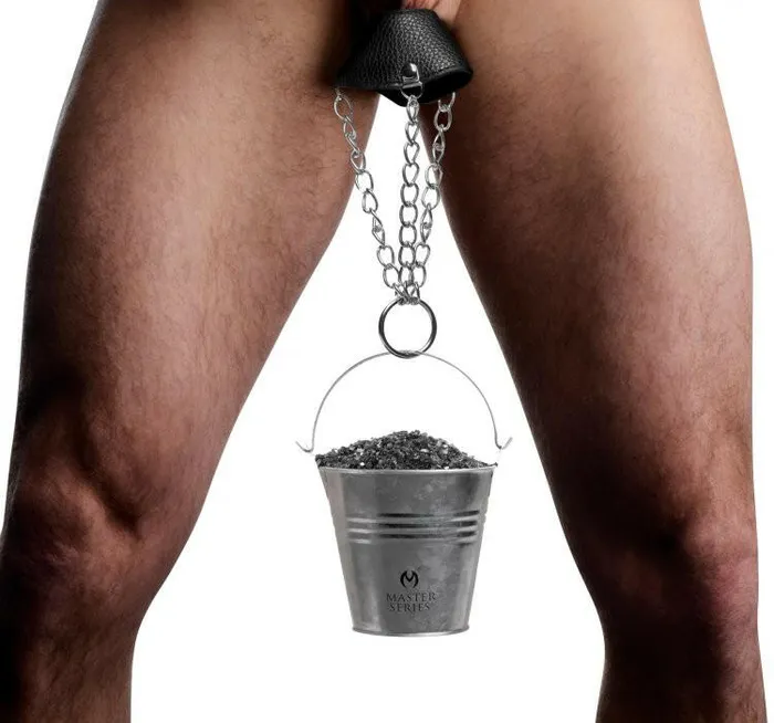 Hells Bucket Ball Stretcher XR Brands Master Series Male Sex Toys