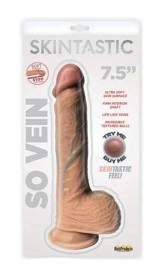 Hott Products Male Sex Toys Skinsations Skintastic Series So Vein 75