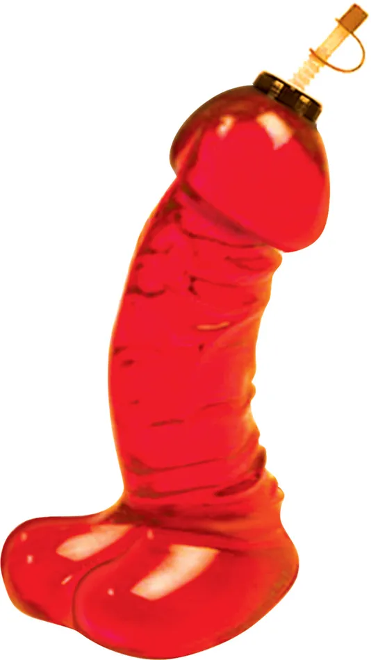 Hott Products Vibrators Dicky Chug Sports Bottle Red