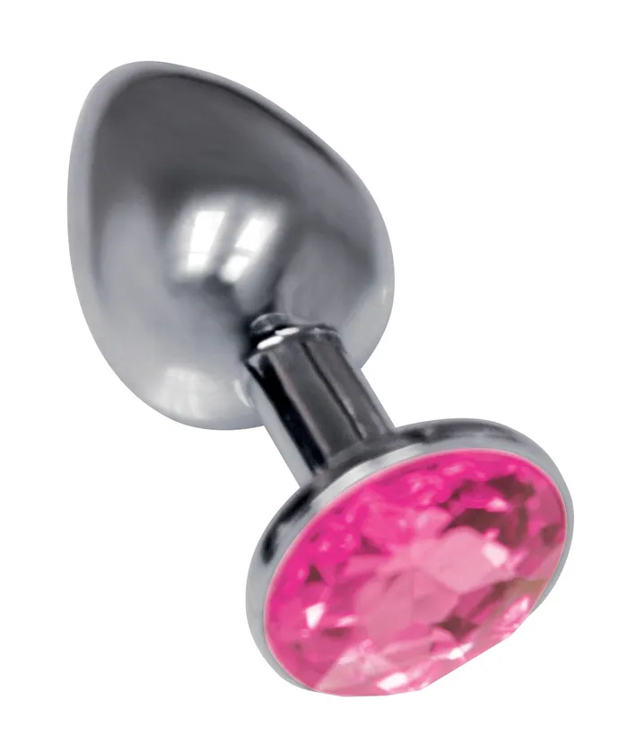 Icon Brands Anal The 9s the Silver Starter Bejeweled Stainless Steel Plug Pink Icon Brands Anal The 9s the Silver Starter Bejeweled Stainless Steel Plug Pink