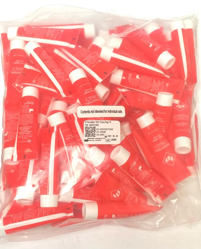ID Sensation 12 ml Tubes Bag of 72 ID Lubricants Female Sex Toys
