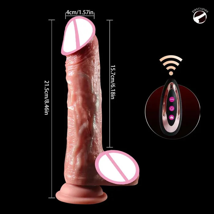 Male Sex Toys Domlust Remote Control Thrusting Dildo Anal Plug Vibrating Dildo Heat Adult Stroker Sex Toys