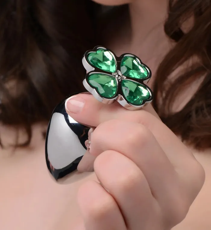 Male Sex Toys Lucky Clover Gem Anal Plug Medium XR Brands
