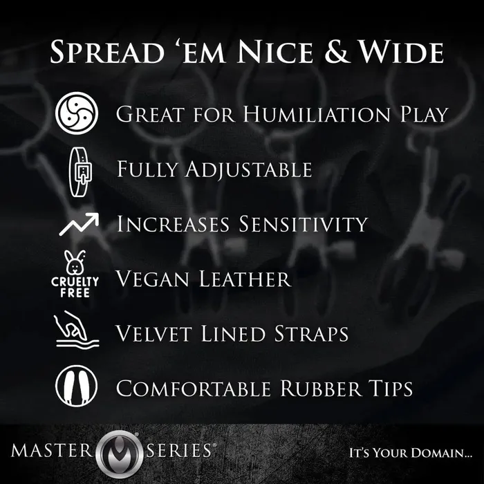 Male Sex Toys Master Series Spread XL Labia Spreader Straps Clit Isolation BDSM Toys Male Sex Toys Master Series Spread XL Labia Spreader Straps Clit Isolation BDSM Toys