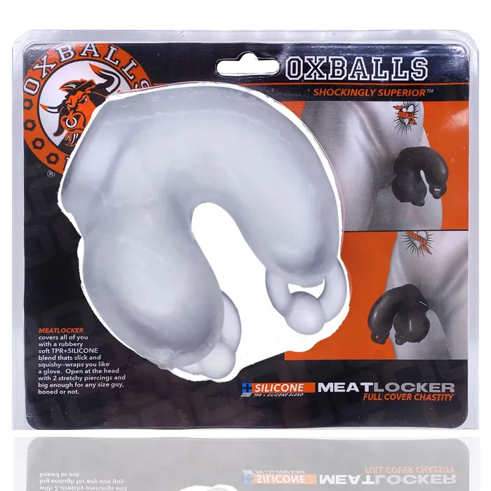 OXBALLS Male Sex Toys MEATLOCKER chastity CLEAR ICE